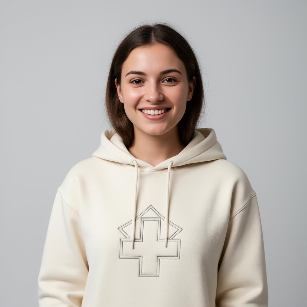 Hoodie crème